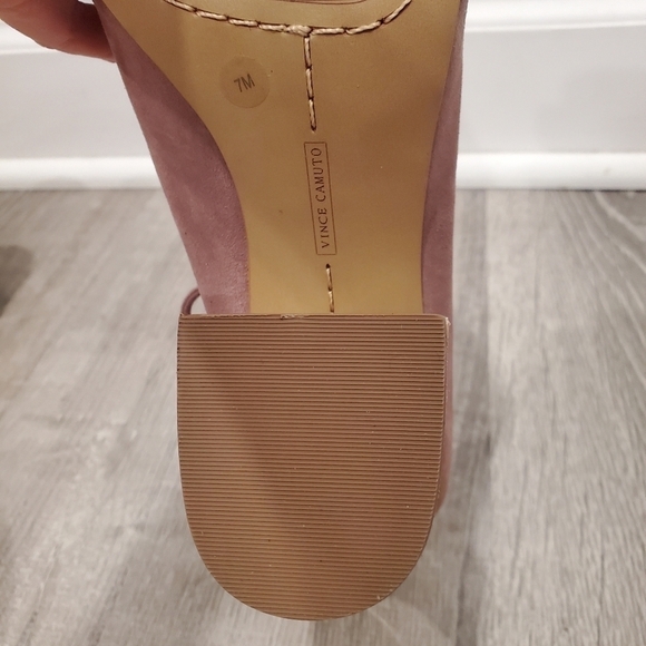 NEW Vince Camuto Nahara Mauve Suede Caged Heels - Picture 10 of 10